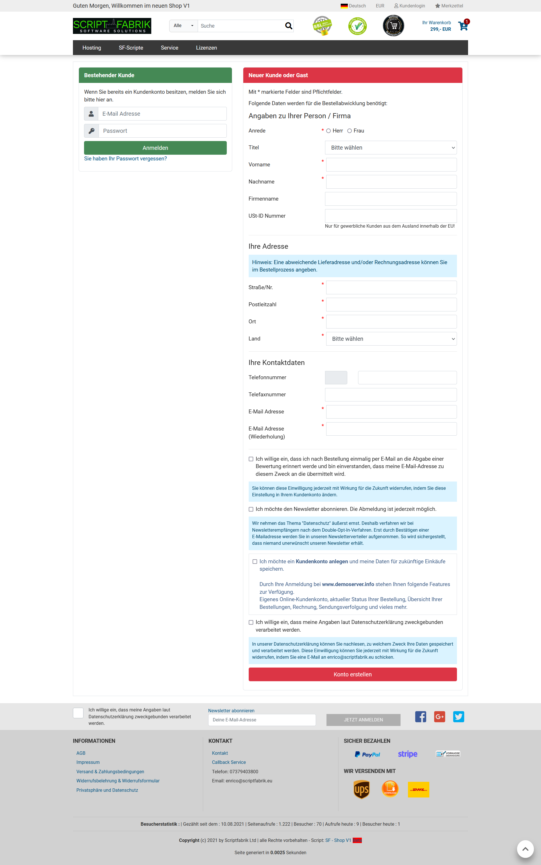 SF-Shopsystem V1.3.5