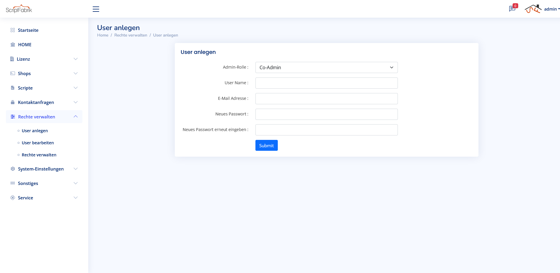 Lizenz & Nachrichten System V2.6
