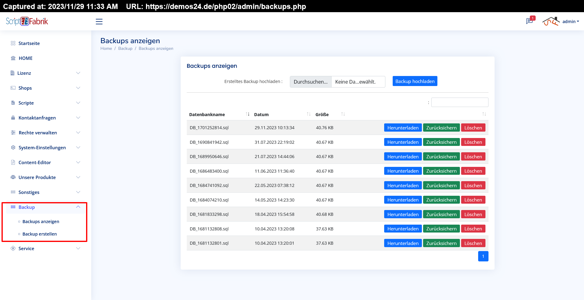 Lizenz & Nachrichten System V2.6