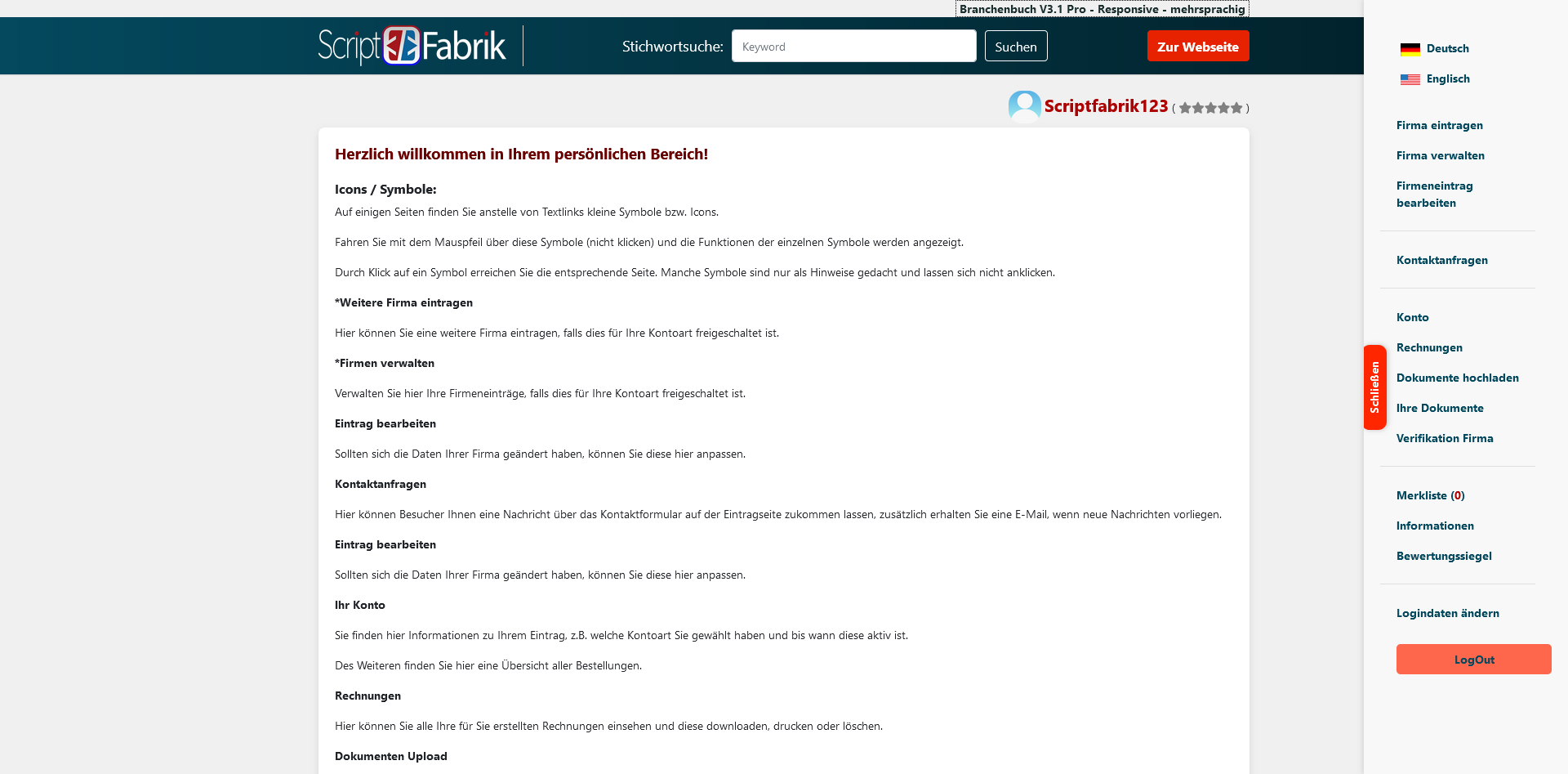 Branchenbuch Pro V3.3