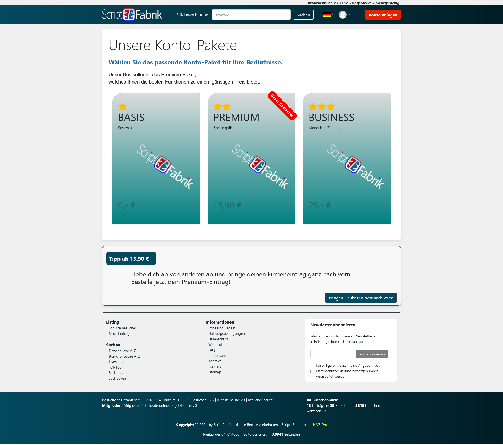 Branchenbuch Pro V3.3